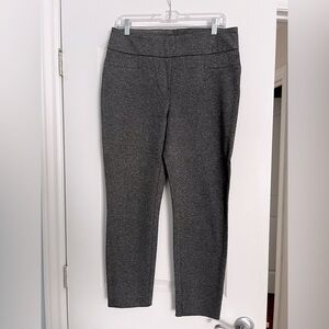 Extensible dark grey ankle pants
